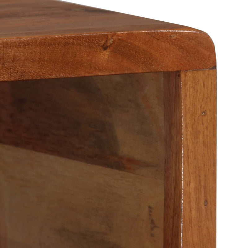 Coffee Table Solid Wood with Carved Drawer 100x50x40 cm Payday Deals
