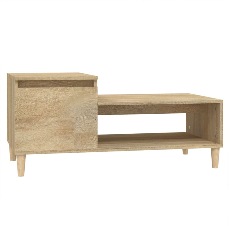 Coffee Table Sonoma Oak 100x50x45 cm Engineered Wood Payday Deals