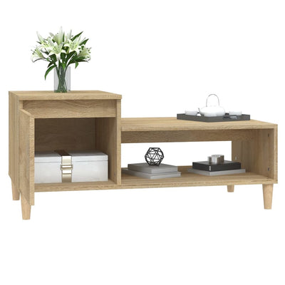 Coffee Table Sonoma Oak 100x50x45 cm Engineered Wood Payday Deals