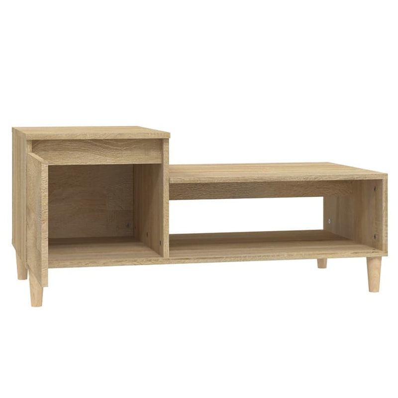 Coffee Table Sonoma Oak 100x50x45 cm Engineered Wood Payday Deals