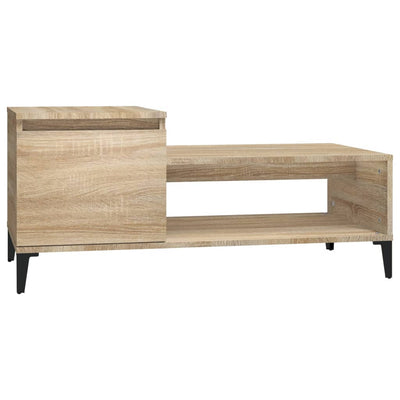 Coffee Table Sonoma Oak 100x50x45 cm Engineered Wood Payday Deals