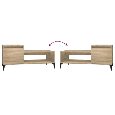 Coffee Table Sonoma Oak 100x50x45 cm Engineered Wood Payday Deals