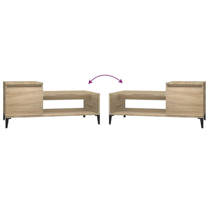 Coffee Table Sonoma Oak 100x50x45 cm Engineered Wood Payday Deals