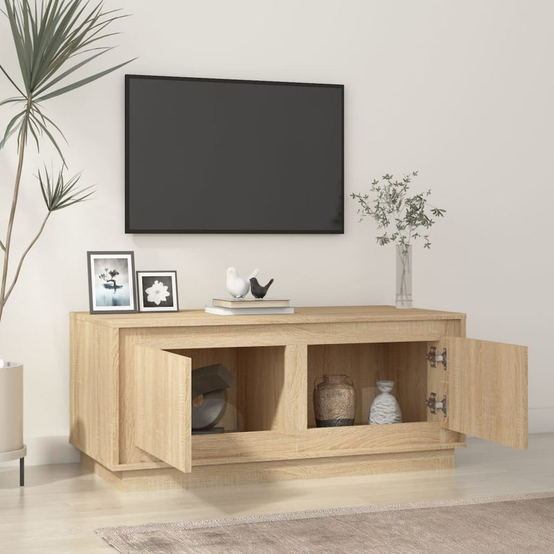Coffee Table Sonoma Oak 102x50x44 cm Engineered Wood Payday Deals