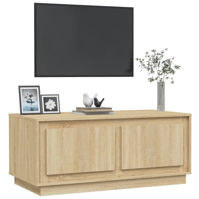 Coffee Table Sonoma Oak 102x50x44 cm Engineered Wood Payday Deals