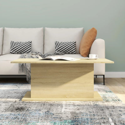 Coffee Table Sonoma Oak 102x55.5x40 cm Engineered Wood Payday Deals