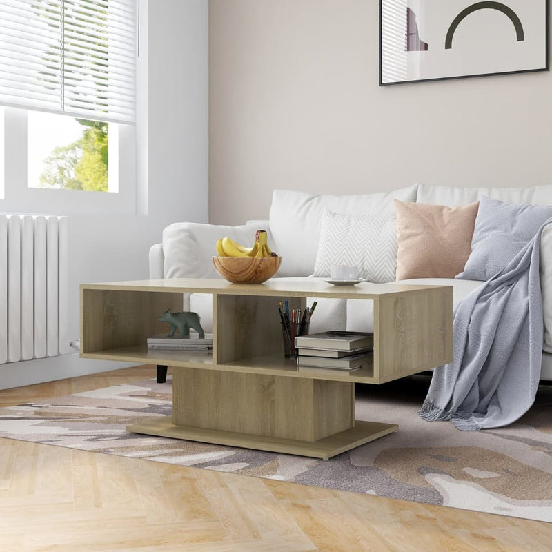 Coffee Table Sonoma Oak 103.5x50x44.5 cm Engineered Wood Payday Deals