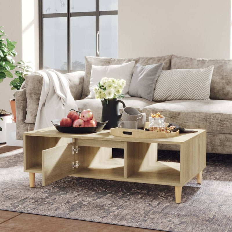 Coffee Table Sonoma Oak 103.5x60x35 cm Engineered Wood Payday Deals