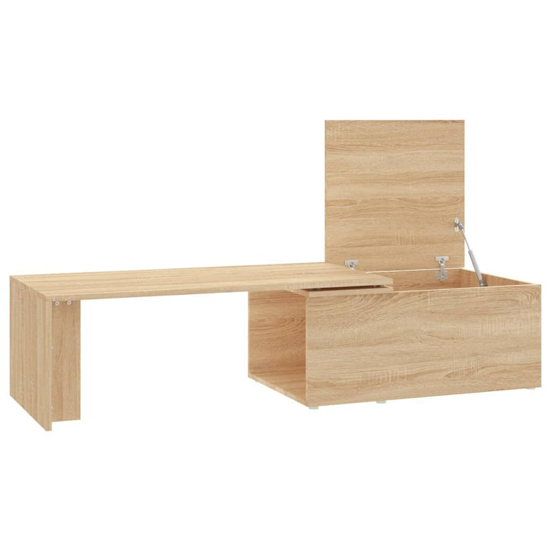 Coffee Table Sonoma Oak 150x50x35 cm Engineered Wood Payday Deals
