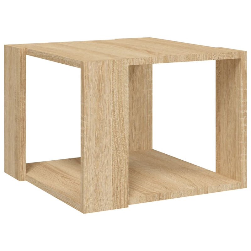Coffee Table Sonoma Oak 40x40x30 cm Engineered Wood Payday Deals