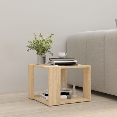 Coffee Table Sonoma Oak 40x40x30 cm Engineered Wood Payday Deals