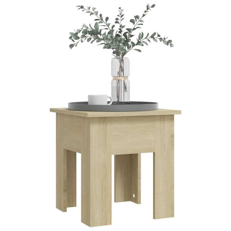 Coffee Table Sonoma Oak 40x40x42 cm Engineered Wood Payday Deals