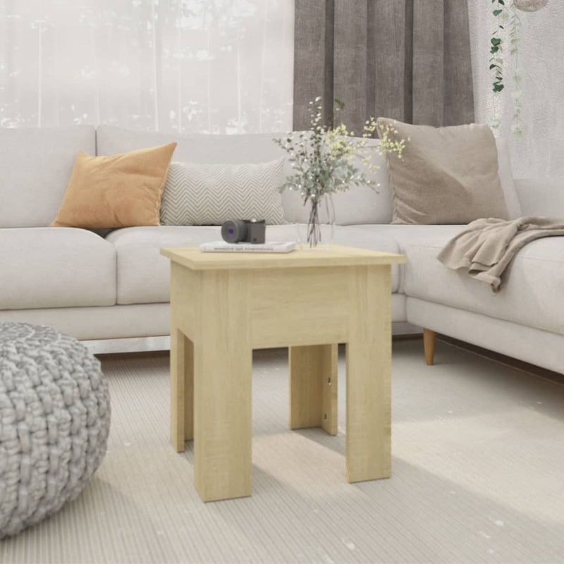 Coffee Table Sonoma Oak 40x40x42 cm Engineered Wood Payday Deals