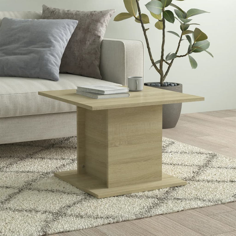 Coffee Table Sonoma Oak 55.5x55.5x40 cm Engineered Wood Payday Deals