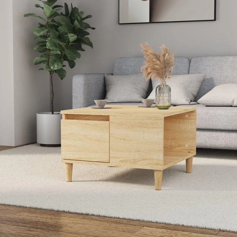 Coffee Table Sonoma Oak 55x55x36.5 cm Engineered Wood Payday Deals