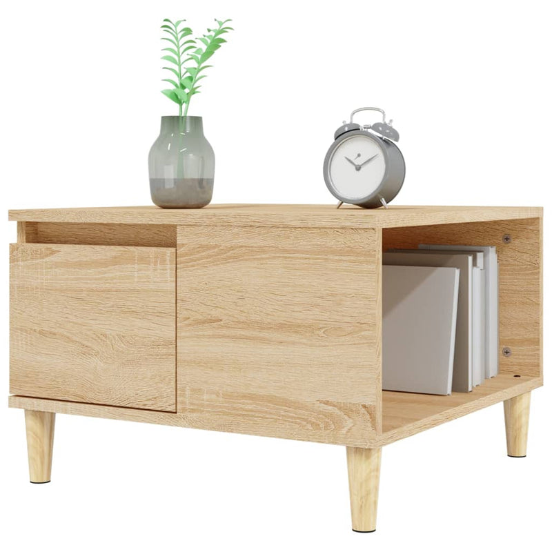 Coffee Table Sonoma Oak 55x55x36.5 cm Engineered Wood Payday Deals