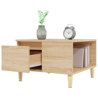 Coffee Table Sonoma Oak 55x55x36.5 cm Engineered Wood Payday Deals