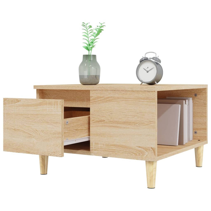 Coffee Table Sonoma Oak 55x55x36.5 cm Engineered Wood Payday Deals