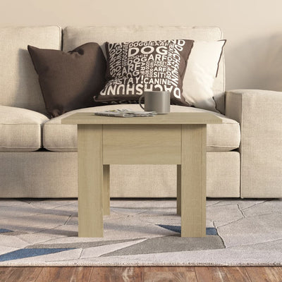 Coffee Table Sonoma Oak 55x55x42 cm Engineered Wood Payday Deals