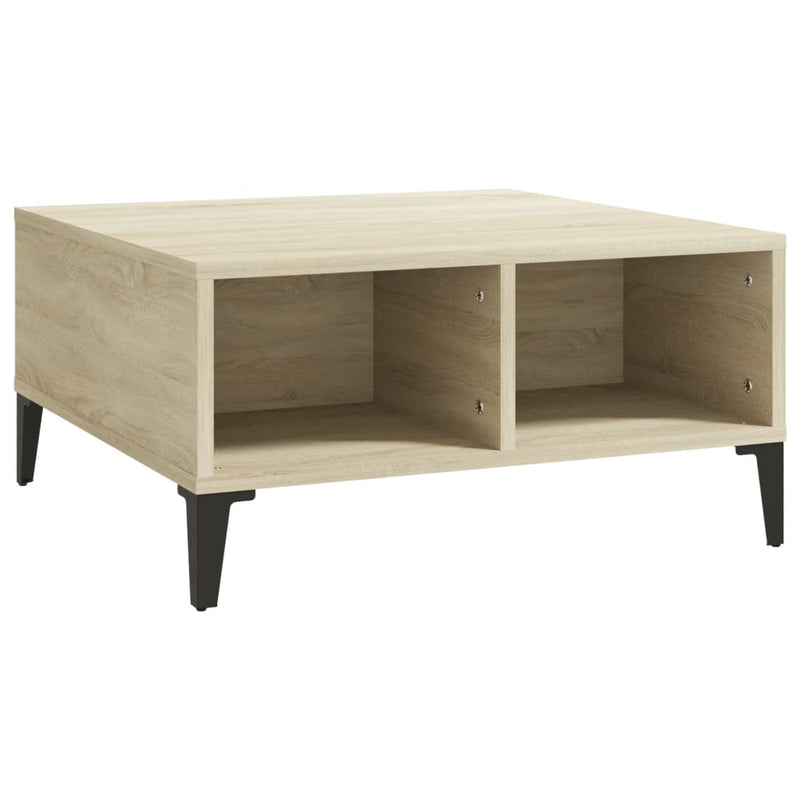 Coffee Table Sonoma Oak 60x60x30 cm Engineered Wood Payday Deals