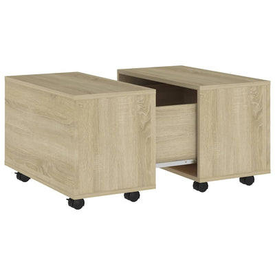 Coffee Table Sonoma Oak 60x60x38 cm Engineered Wood Payday Deals