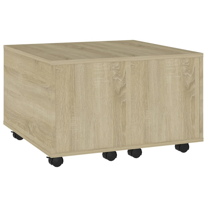 Coffee Table Sonoma Oak 60x60x38 cm Engineered Wood Payday Deals