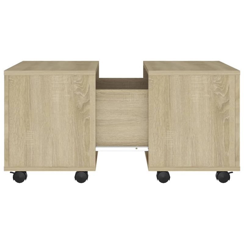 Coffee Table Sonoma Oak 60x60x38 cm Engineered Wood Payday Deals