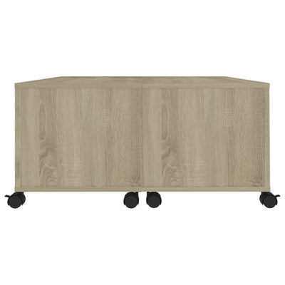 Coffee Table Sonoma Oak 75x75x38 cm Engineered Wood Payday Deals