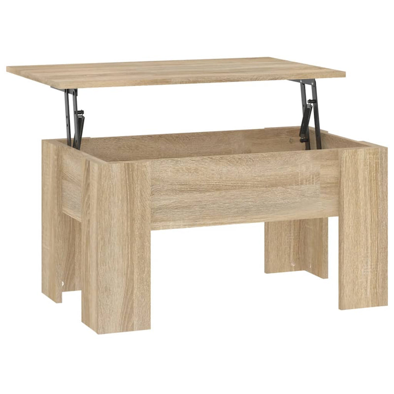 Coffee Table Sonoma Oak 79x49x41 cm Engineered Wood Payday Deals