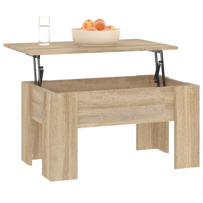 Coffee Table Sonoma Oak 79x49x41 cm Engineered Wood Payday Deals