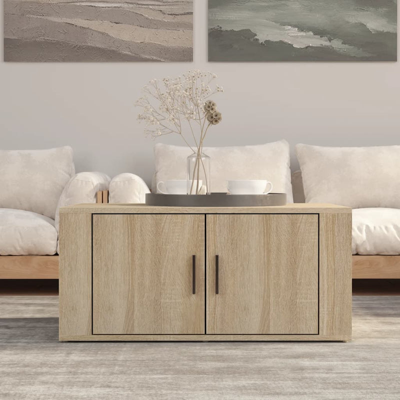 Coffee Table Sonoma Oak 80x50x36 cm Engineered Wood Payday Deals