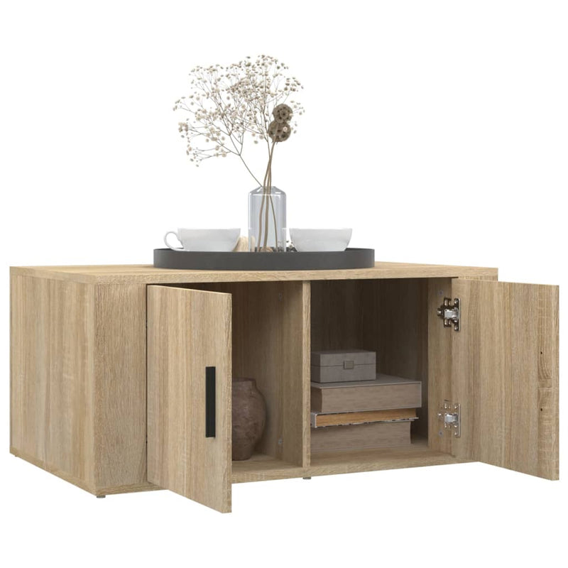 Coffee Table Sonoma Oak 80x50x36 cm Engineered Wood Payday Deals
