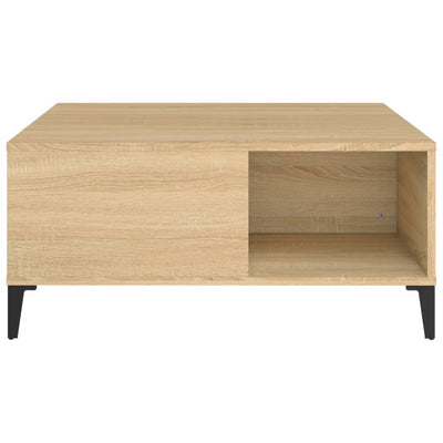 Coffee Table Sonoma Oak 80x80x36.5 cm Engineered Wood Payday Deals