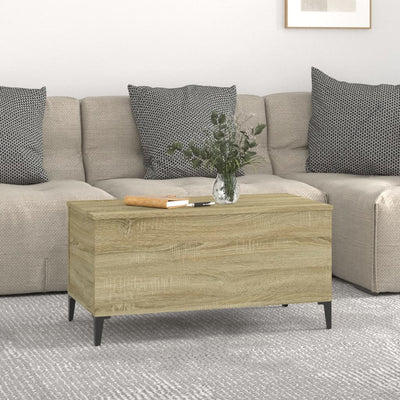 Coffee Table Sonoma Oak 90x44.5x45 cm Engineered Wood Payday Deals