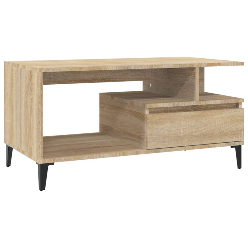 Coffee Table  Sonoma Oak 90x49x45 cm Engineered Wood Payday Deals