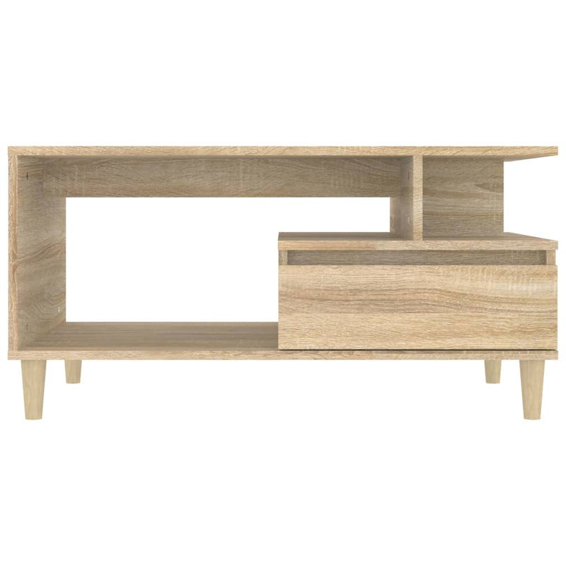 Coffee Table Sonoma Oak 90x49x45 cm Engineered Wood Payday Deals