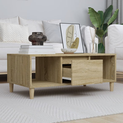 Coffee Table Sonoma Oak 90x50x36.5 cm Engineered Wood