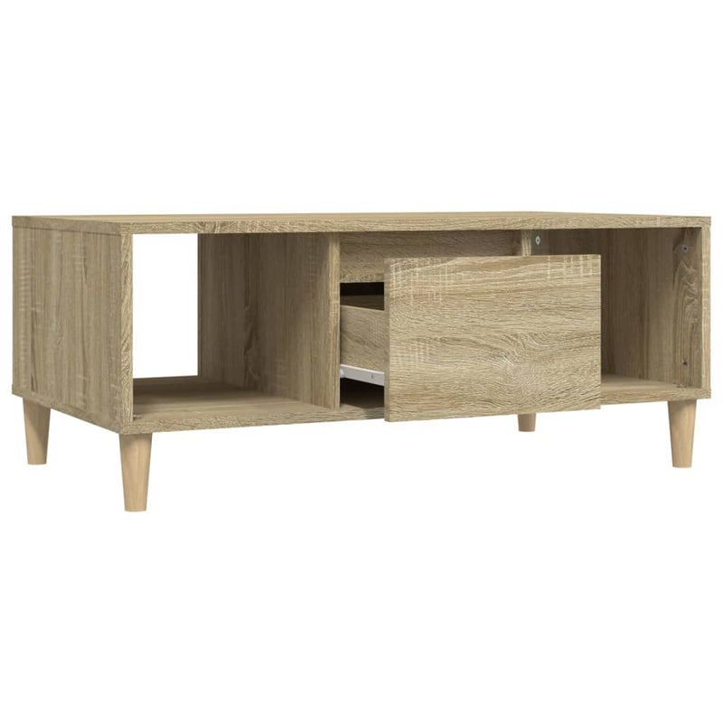 Coffee Table Sonoma Oak 90x50x36.5 cm Engineered Wood Payday Deals