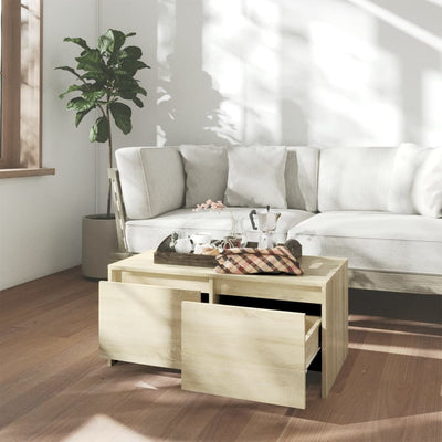 Coffee Table Sonoma Oak 90x50x41.5 cm Engineered Wood Payday Deals