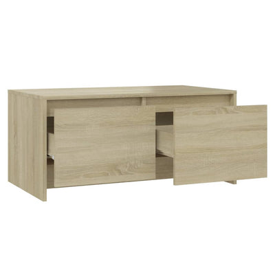 Coffee Table Sonoma Oak 90x50x41.5 cm Engineered Wood Payday Deals