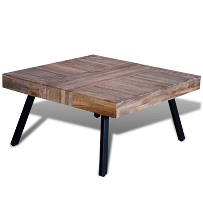 Coffee Table Square Reclaimed Teak Wood Payday Deals