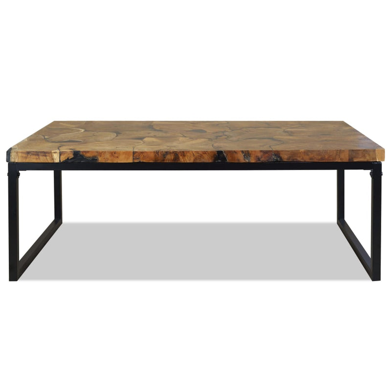 Coffee Table Teak Resin 110x60x40 cm Payday Deals