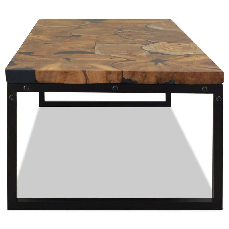 Coffee Table Teak Resin 110x60x40 cm Payday Deals