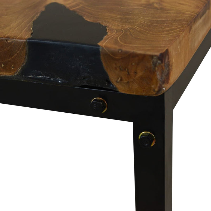 Coffee Table Teak Resin 110x60x40 cm Payday Deals