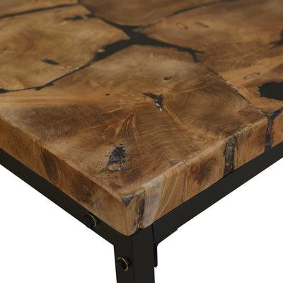 Coffee Table Teak Resin 110x60x40 cm Payday Deals