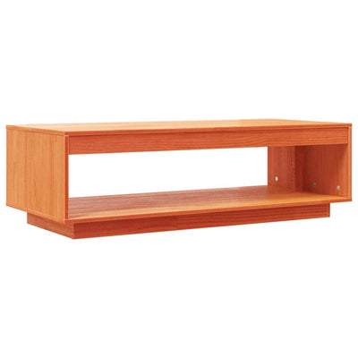 Coffee Table Wax Brown 110x50x33.5 cm Solid Wood Pine Payday Deals