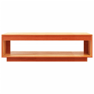 Coffee Table Wax Brown 110x50x33.5 cm Solid Wood Pine Payday Deals
