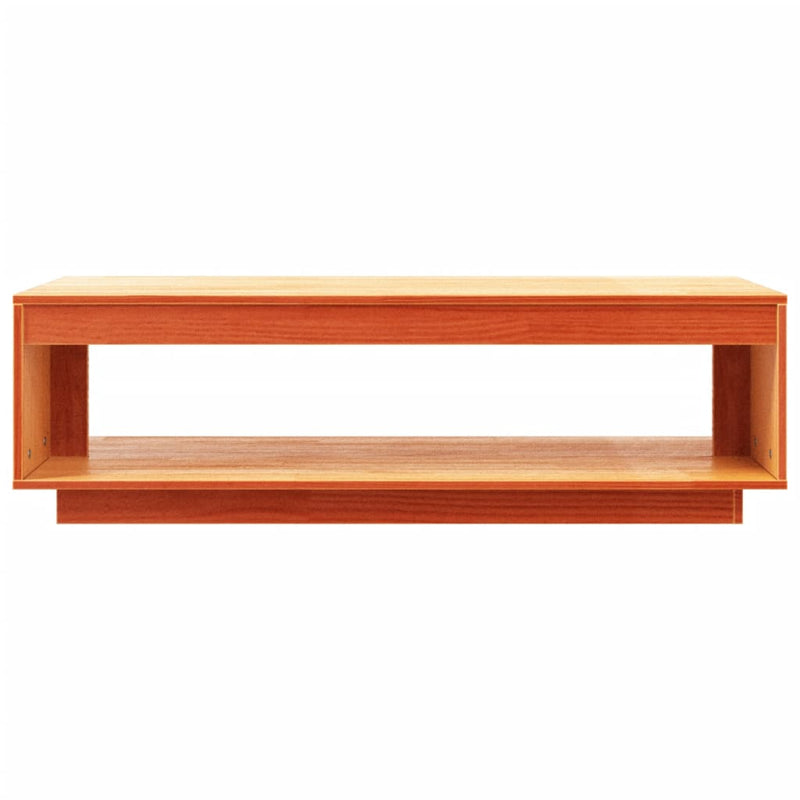 Coffee Table Wax Brown 110x50x33.5 cm Solid Wood Pine Payday Deals