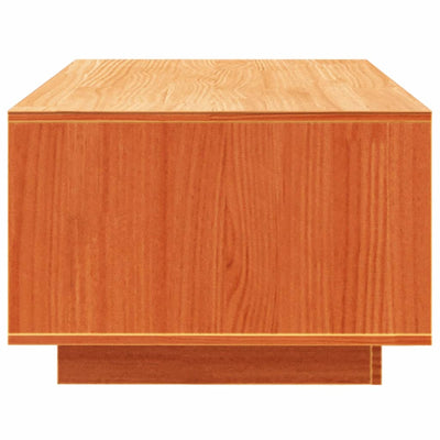 Coffee Table Wax Brown 110x50x33.5 cm Solid Wood Pine Payday Deals