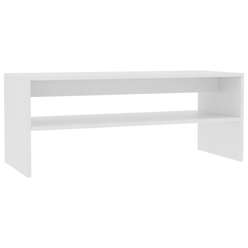 Coffee Table White 100x40x40 cm Engineered Wood Payday Deals